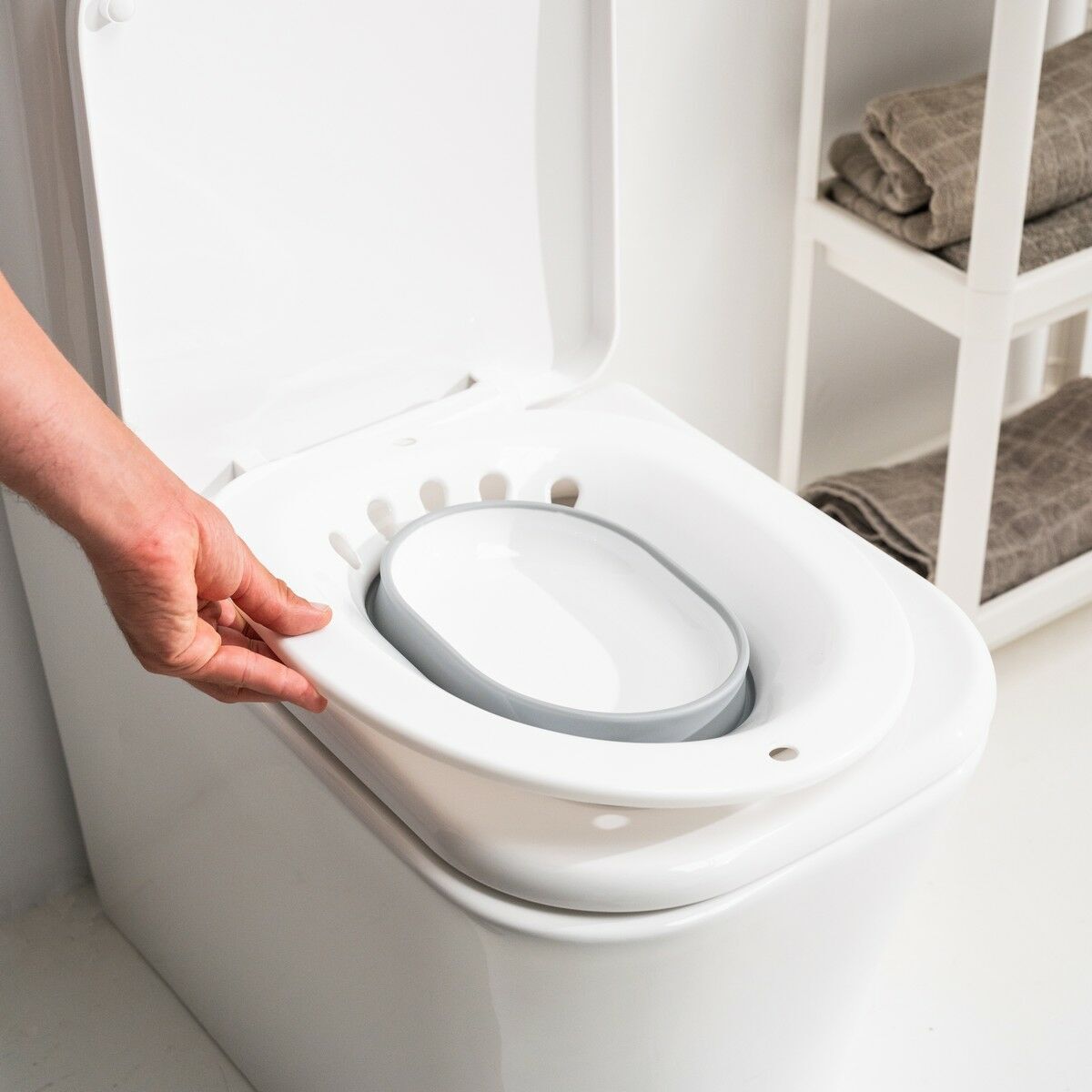 Bidet Pieghevole Portatile per WC Fopobi InnovaGoods