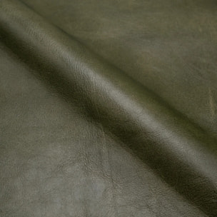 Lot de 2 chaises de bar 76 cm en cannage et cuir vert - Arsène
