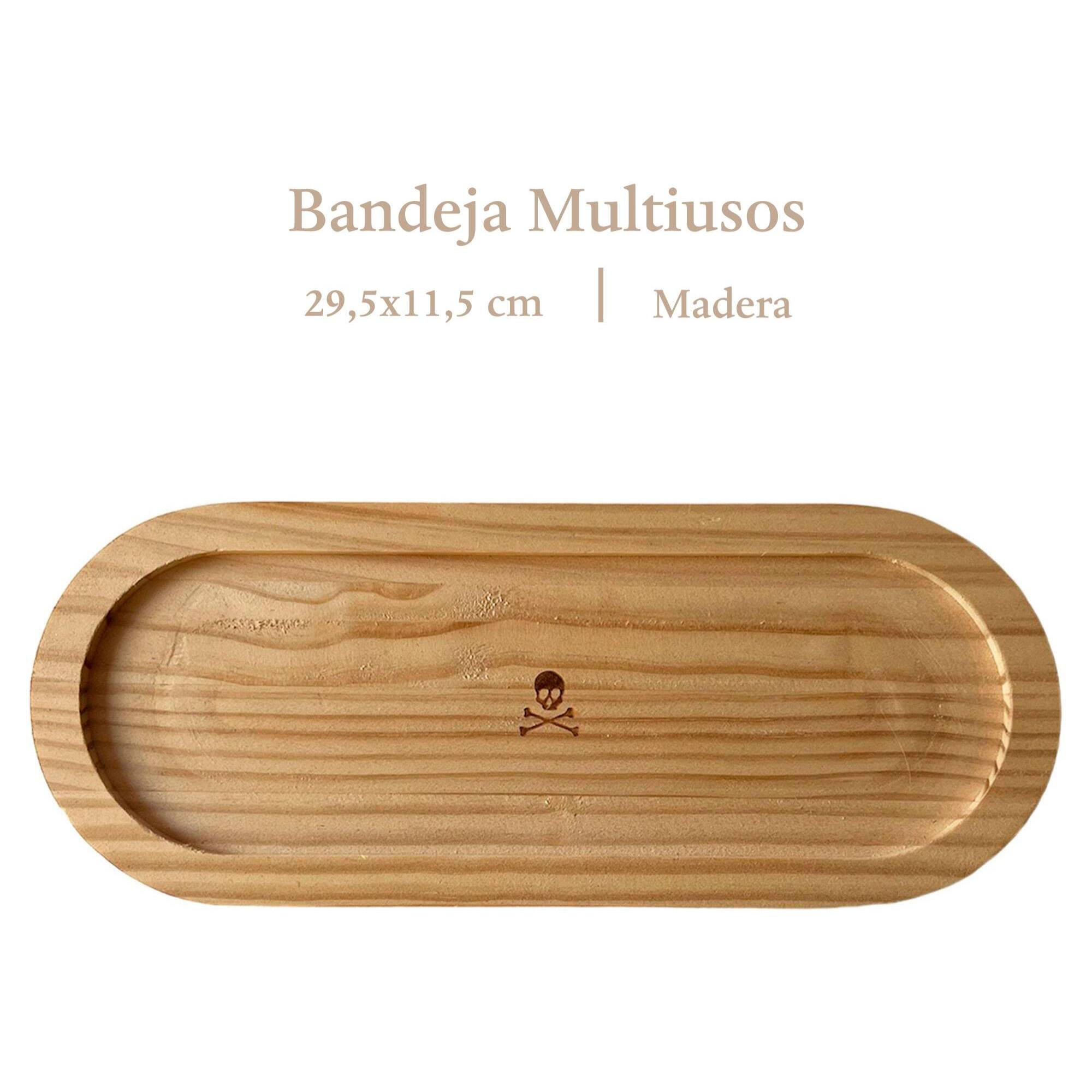 Bandeja multiusos - aperitivos tipo barco de madera 29,5x11,5cm scalpers home