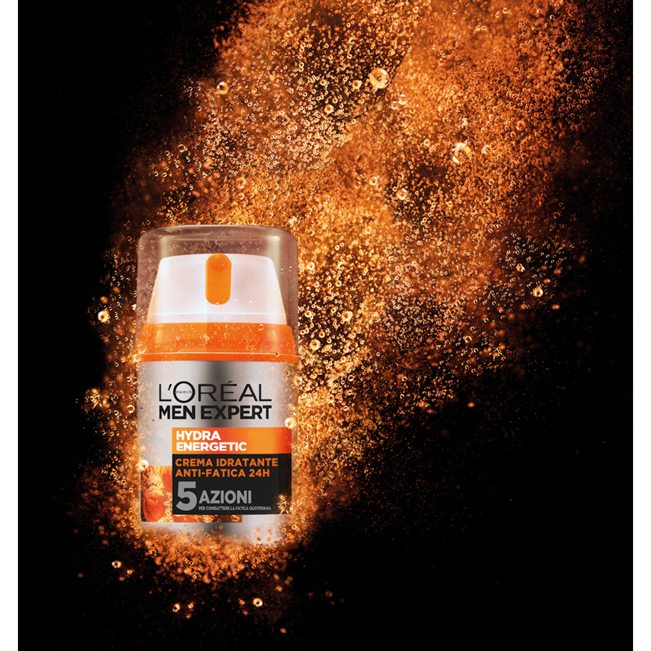 Crema Viso Anti-Fatica Idratante Men Expert Power Age 24h con Vitamina C e Proteine