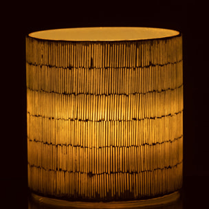 J-Line photophore Mosaique - verre - gris - large