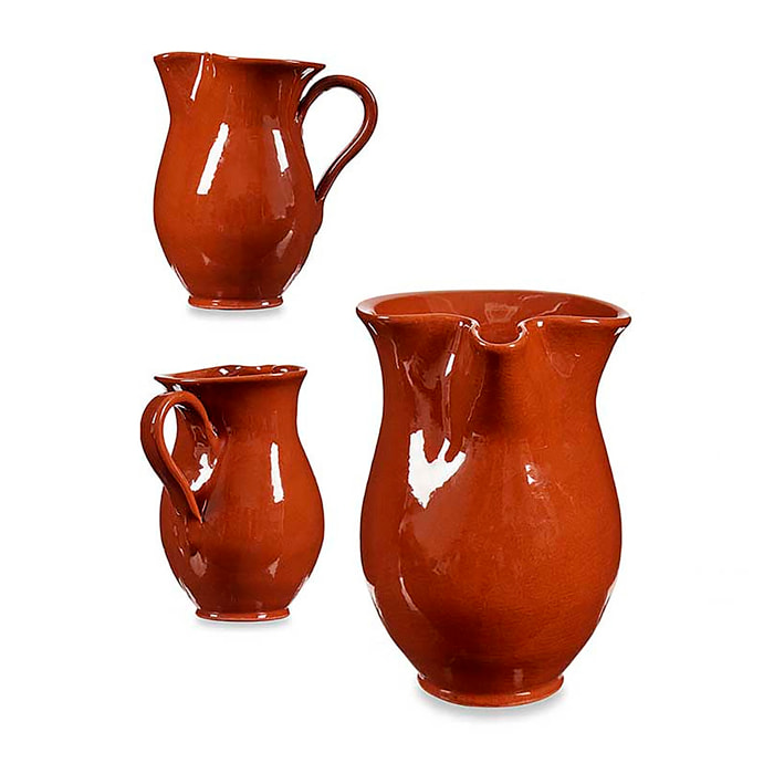 Jarra de cerámica refractaria de 500ml.