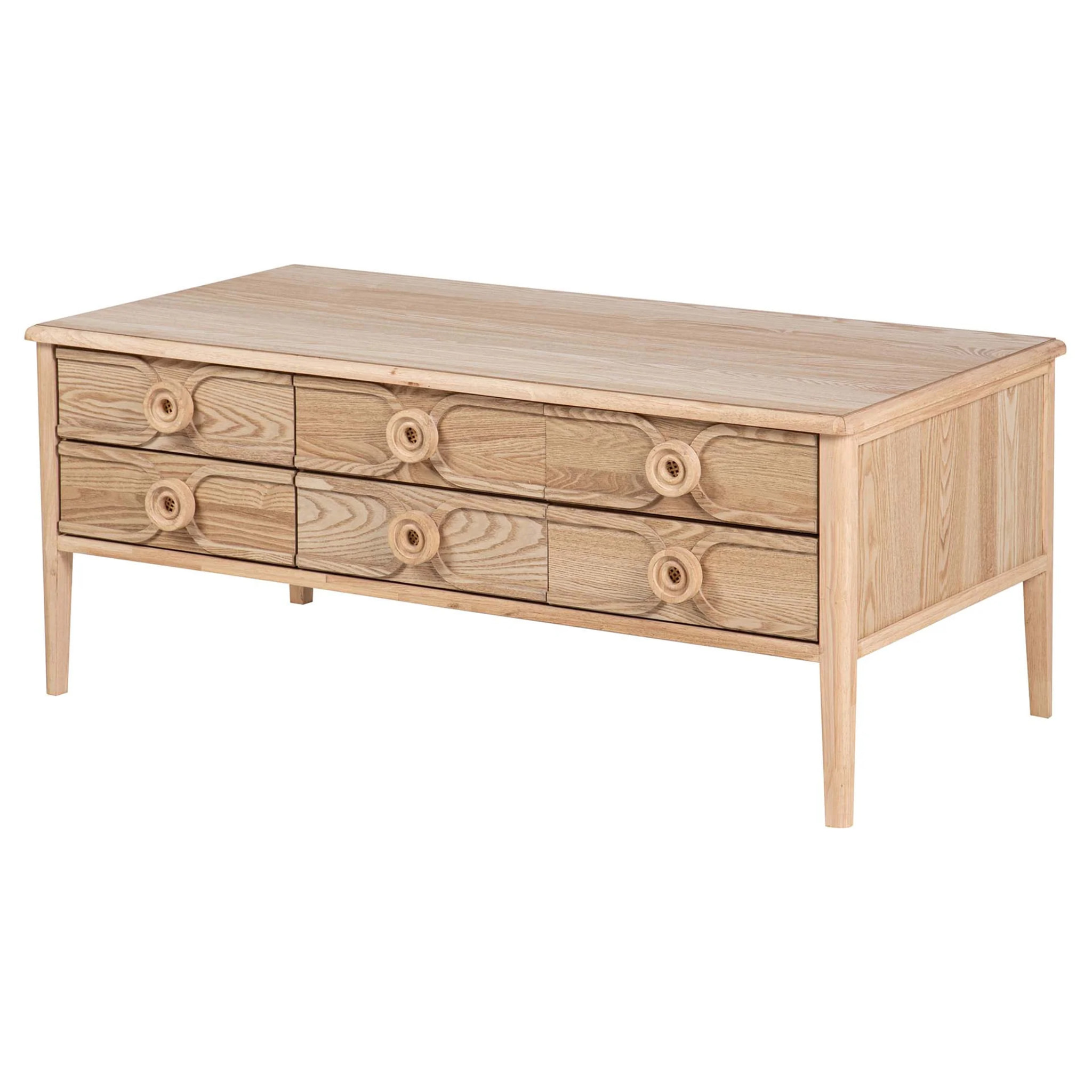 Mesa De Centro Mdf Marron 110x56x45cm