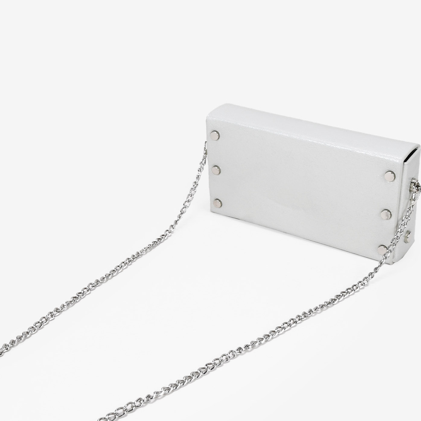 Bolso de fiesta piedra con solapa y metal