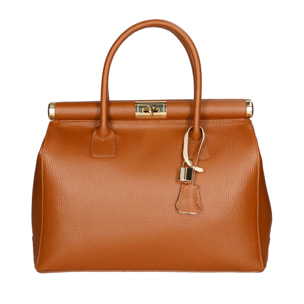 Borsa a mano da donna - Modello Aleria - Vera pelle - 35.0 x 26.0 x 16.0 cm
