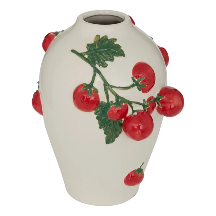 Vase Della Tomates 20,6x19,8x25,5cm Blanc