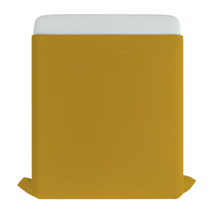 LENZUOLO SOPRA MAX COLOR, 100% Cotone, Tinta Unita, Made in Italy - SENAPE