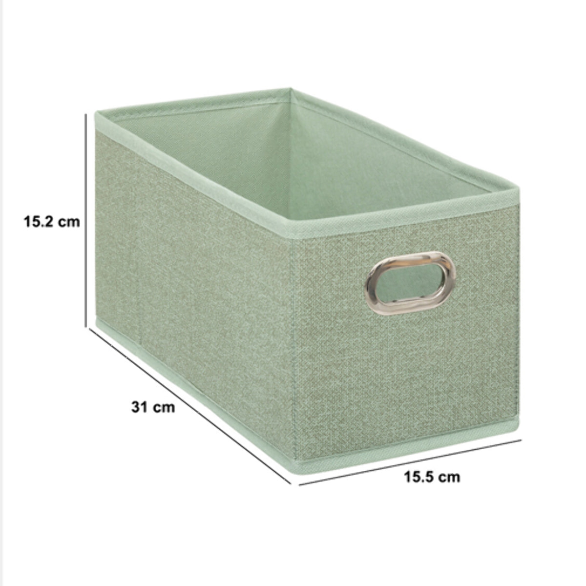 Boîte de rangement "Mix  n  Modul" vert olive 15x31cm