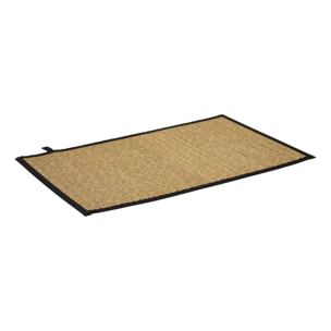 Tapis de bain texturé Stemy 50x80cm noir