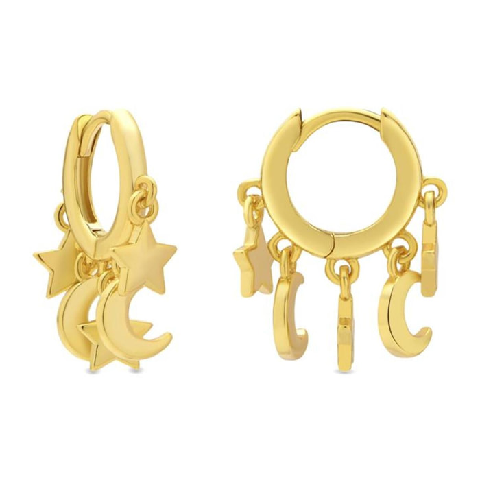 Pendientes acabado oro amarillo de 18k