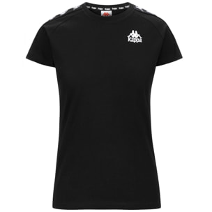 Kappa - T-Shirts & Top Donna Nero - 222 Banda Apan