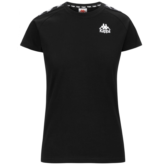 Kappa - T-Shirts & Top Donna Nero - 222 Banda Apan