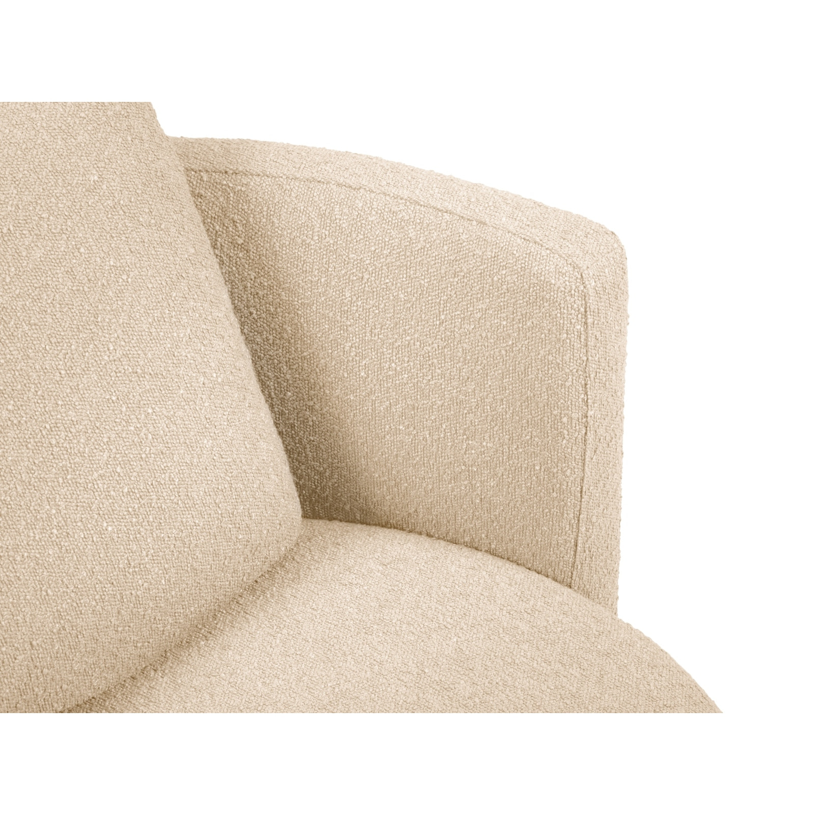 Fauteuil xl pivotant "Adam" bouclé beige