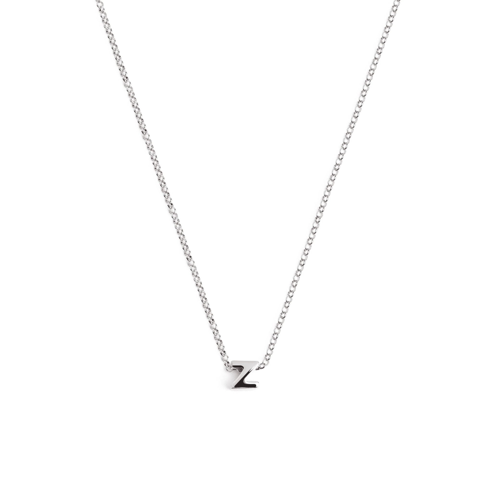 Collana Personalized Single Letter in Argento