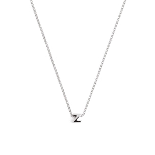 Collana Personalized Single Letter in Argento