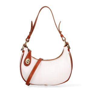 Borsa a spalla da donna - Modello False - Vera pelle - 25.0 x 18.0 x 8.0 cm