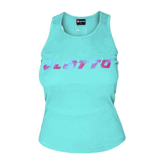 Top Canotta Donna LOTTO Cotone Manica Corta - Art.456212