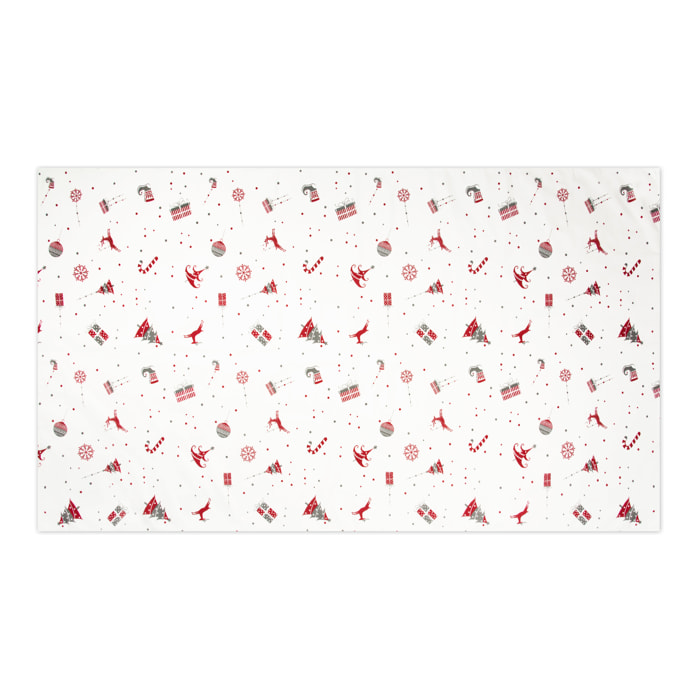 Tovaglia Excelsa – Merry Christmas, Cotone bianco
