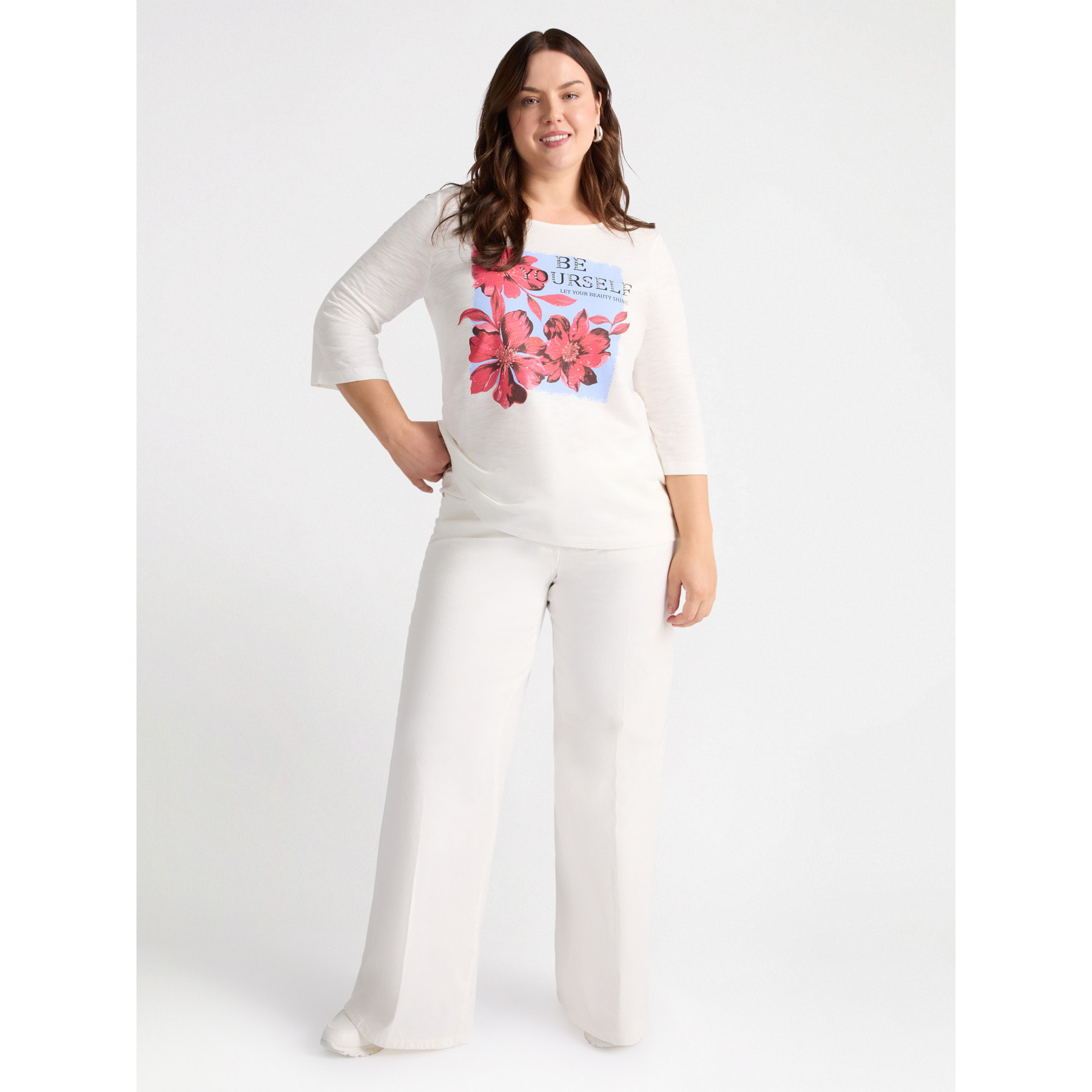 Fiorella Rubino - Camiseta con estampado y escritura - Blanco