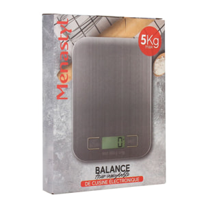Balance de cuisine électronique en acier inoxydable 5kg