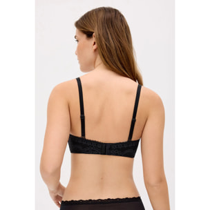 Reggiseno senza ferretto con imbottitura Nero