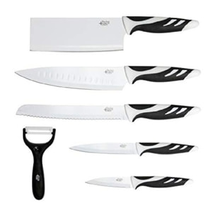 Cecotec Set de 6 couteaux Swiss blanc