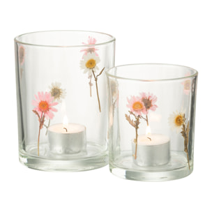 J-Line photophore Peggy - verre - transparent - large