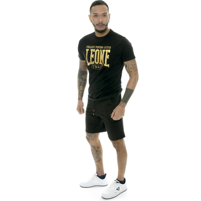 T-shirt da uomo in cotone elasticizzato Leone Boxing Legend