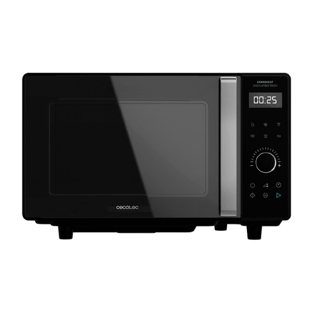 Cecotec Micro-ondes sans plateau GrandHeat 2500 Flatbed Touch Black