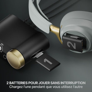 Casque gamer STEELSERIES Arctis Nova Elite Gold Sage