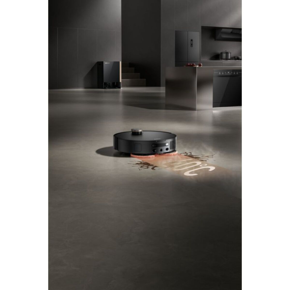 Robot Aspirateur Laveur MOVA Mobius 60 avec serpillères auto-interchangeables