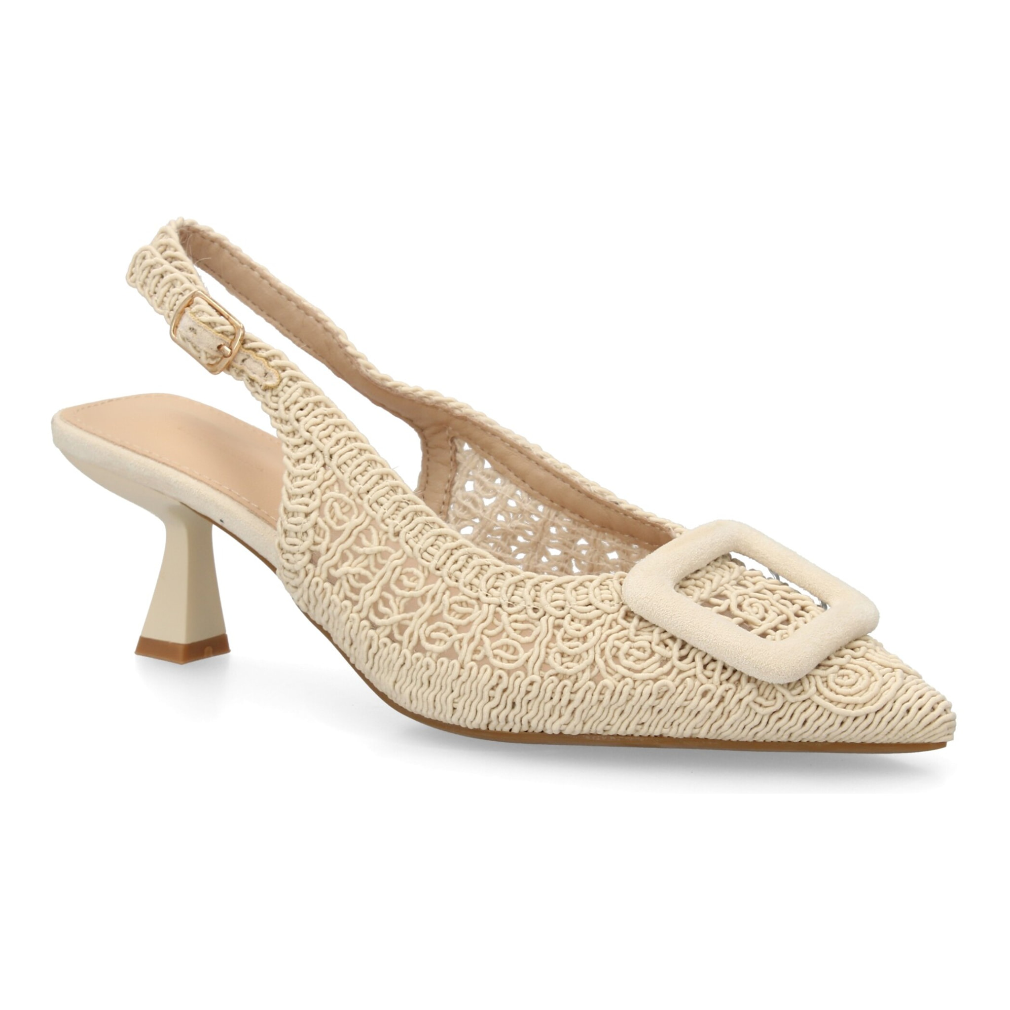 Zapato destalonado elegante tacón medio