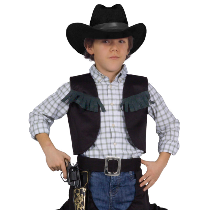 Travestimento Costume Carnevale Pistolero Western Bambino