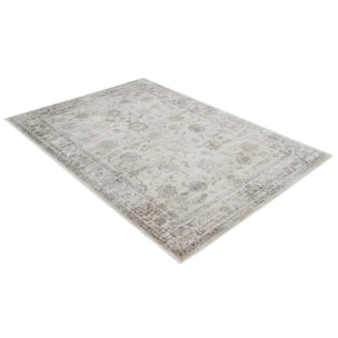 Tapis vintage en viscose avec motifs gris 160 x 230 cm RYAD