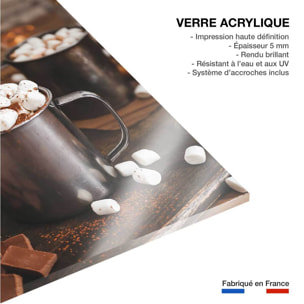 Tableau cuisine un chocolat bien gourmand..  Tableau plexiglas