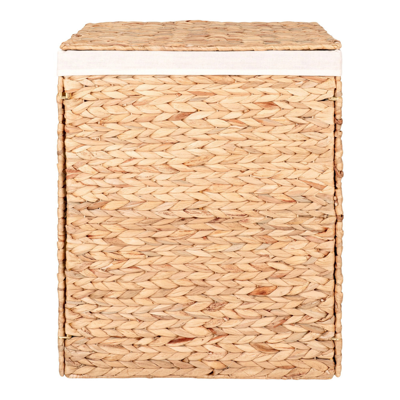 Cesta portabiancheria Passo in giacinto d'acqua naturale 43x32x55 cm