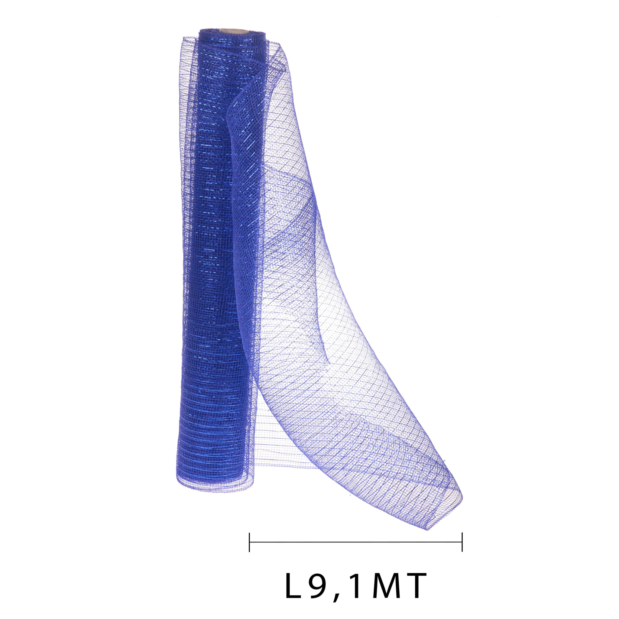 Sm Mesh. Altezza 910 Cm - Pezzi 4 - 910X54X0,01cm - Colore: Blu - Bianchi Dino - Articoli Natalizi