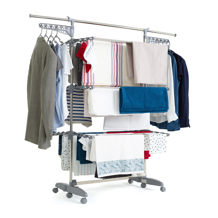 Séchoir à linge avec accessoires EXTRA 22M 3 niveaux