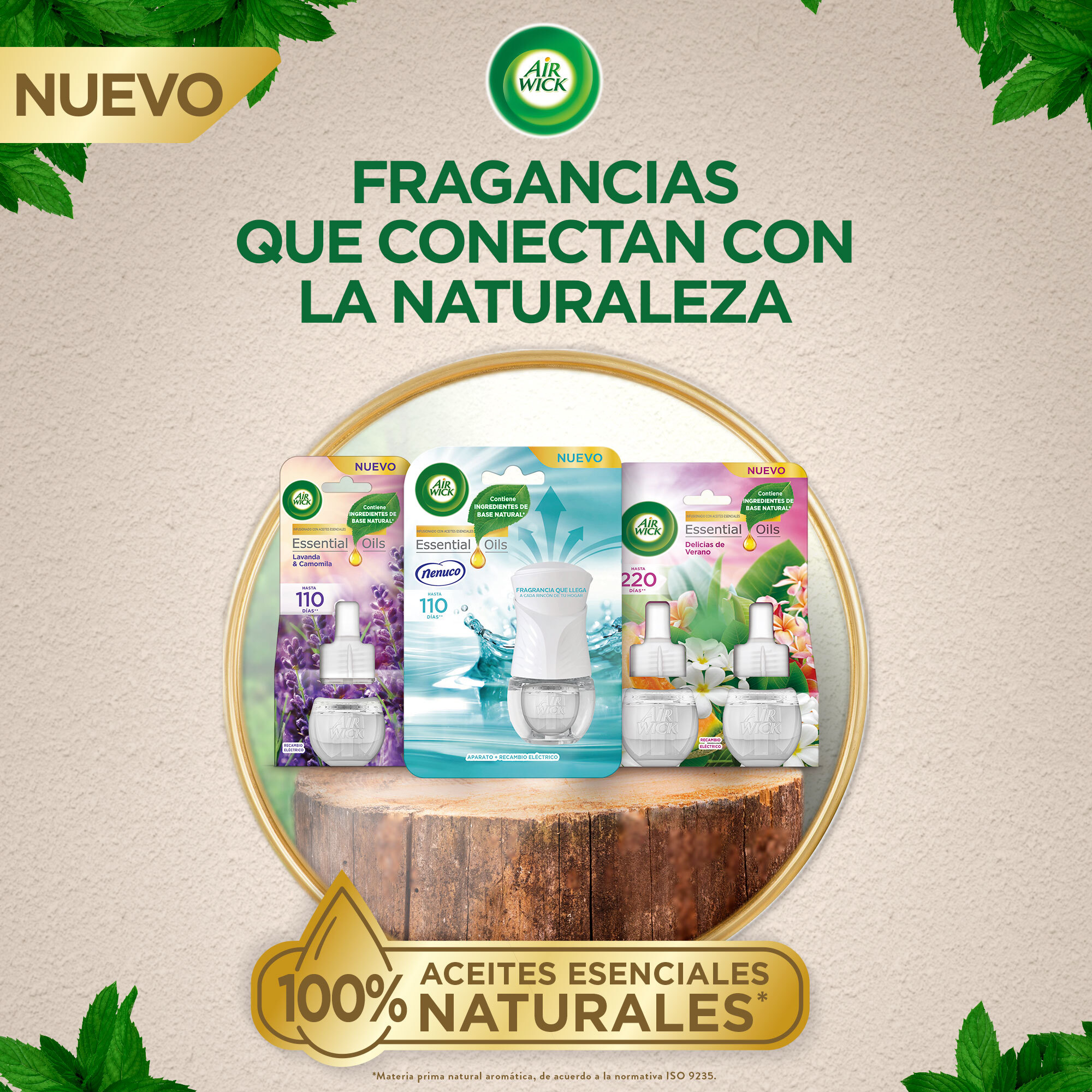 Air Wick Eléctrico - Ambientador para casa con aroma a Nenuco - 6 Recambios