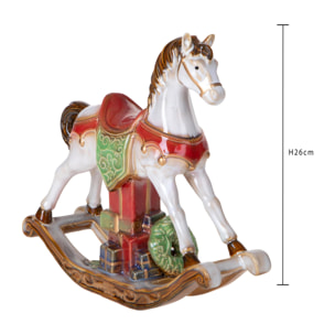 Cavallo dondolo - Pezzi 2 - 25,5xH23x8cm - Bianchi Dino SpA