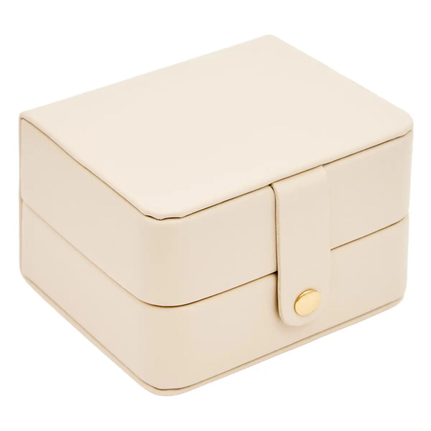 Boîte à bijoux de voyage Natty rectangulaire 13x20cm blanc