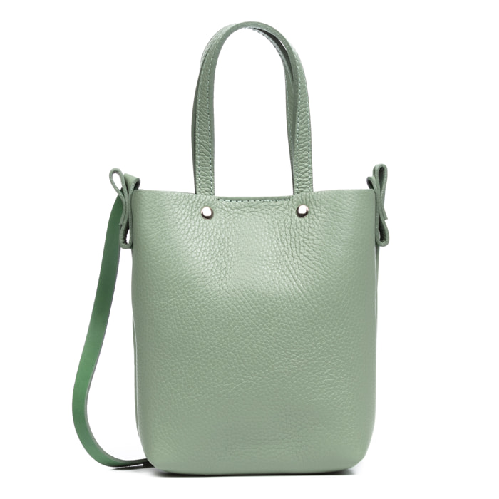 Italia Borsa a tracolla Donna.Pelle autentica Dollaro