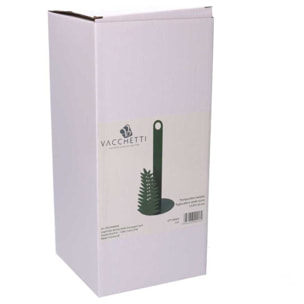 Portascottex in metallo foglia d'alloro verde scuro tondo ø15h33