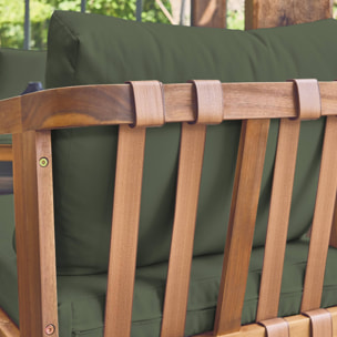 Salon de jardin 5 places bois d'acacia LOBERIA 5 PLACES