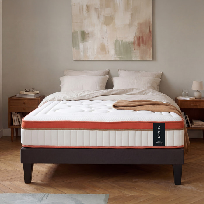 Matelas Mémoire de Forme Suprême, Mousse Haute Densité & Hyper Soft, 24 cm, Accueil Tonique, Soutien Ferme