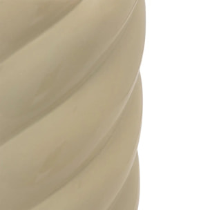 Vase torsadé "Coby" céramique vert clair H25,5cm