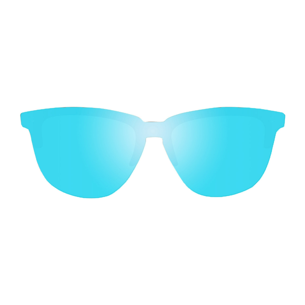 Gafas de sol PALO ALTO AMALFI - Negro mate / Plana revo azul cielo