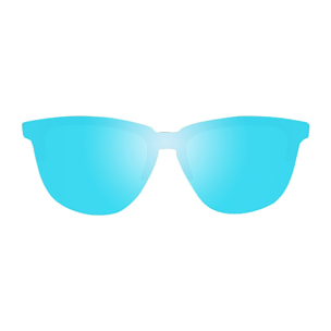 Gafas de sol PALO ALTO AMALFI - Negro mate / Plana revo azul cielo