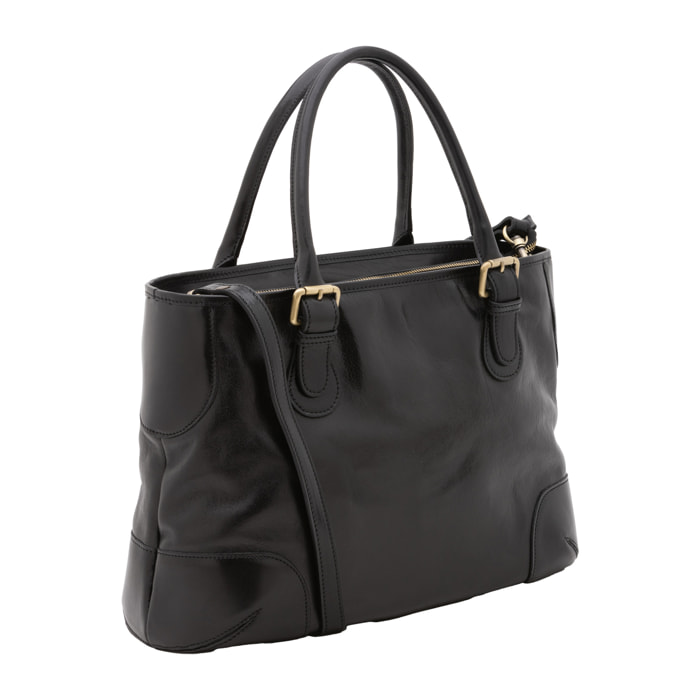 Borsa a tracolla  da donna In Vera pelle Made in Italy 28x43x16 cm