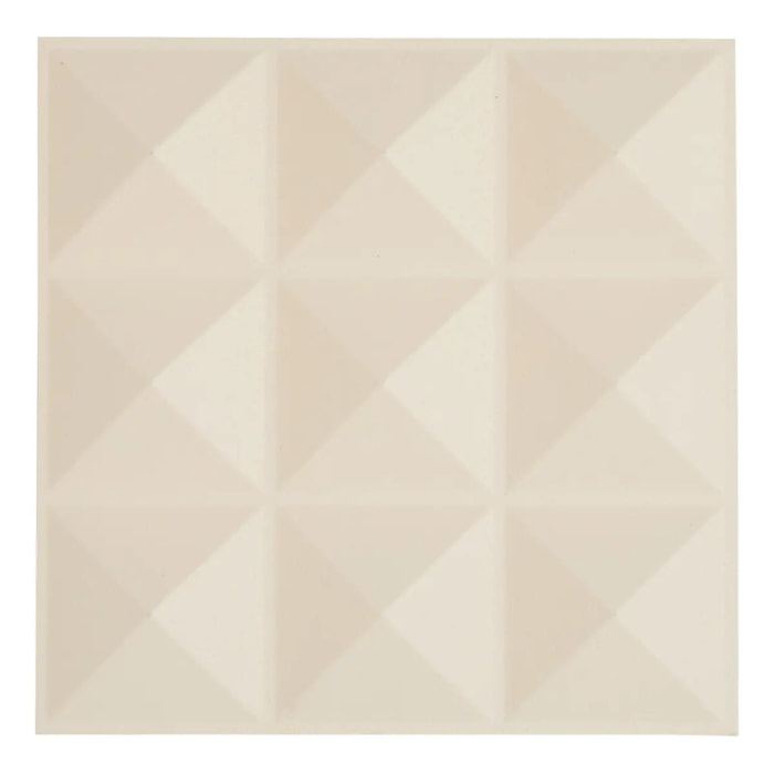 2 stickers muraux Oren diamant 30x30cm beige